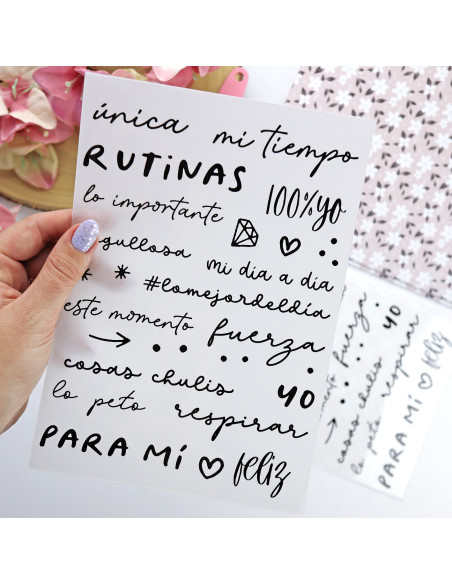 Para Mí. Black rub-ons | Rita´s Diary