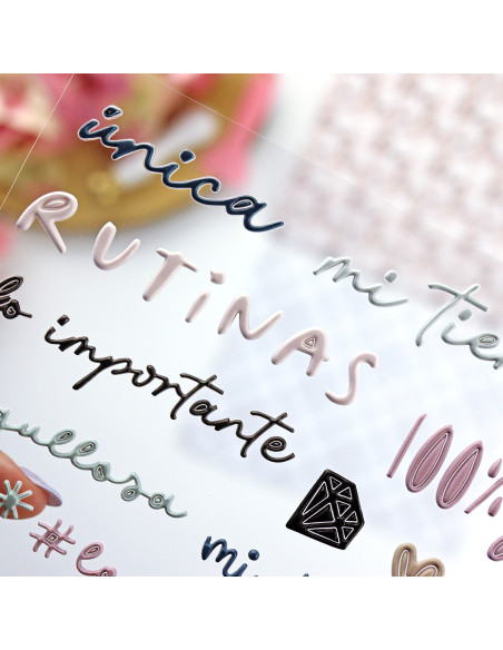 Para Mí. Colorful puffy stickers | Rita´s Diary