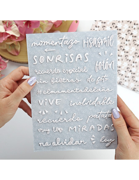 Sin Filtros. White puffy stickers | Rita´s Diary