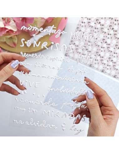 Sin Filtros. White puffy stickers | Rita´s Diary Sin Filtros. White puffy stickers | Rita´s Diary