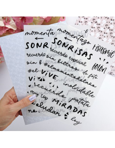 Sin Filtros. Black rub-ons | Rita´s Diary 2