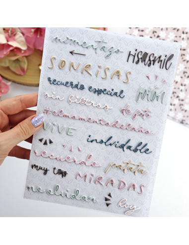 Sin Filtros. Colorful puffy stickers | Rita´s Diary