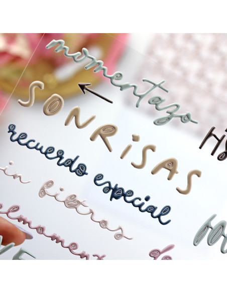 Sin Filtros. Colorful puffy stickers | Rita´s Diary