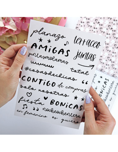 En Femenino. Black rub-ons | Rita´s Diary