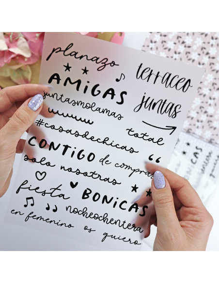 En Femenino. Black rub-ons | Rita´s Diary