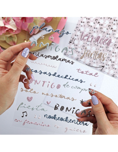 En Femenino. Colorful puffy stickers | Rita´s Diary