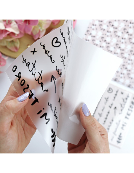 En Familia. Black rub-ons | Rita´s Diary