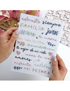 En Familia. Colorful puffy stickers | Rita´s Diary 2