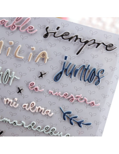 En Familia. Colorful puffy stickers | Rita´s Diary