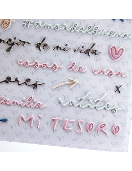 En Familia. Colorful puffy stickers | Rita´s Diary