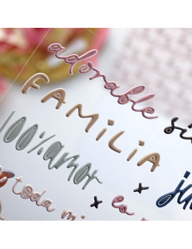 En Familia. Colorful puffy stickers | Rita´s Diary