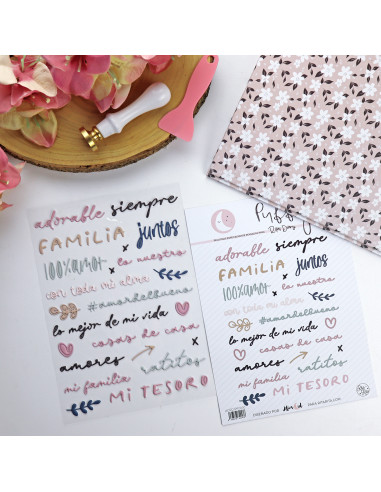 En Familia. Colorful puffy stickers | Rita´s Diary