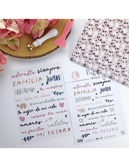 En Familia. Colorful puffy stickers | Rita´s Diary
