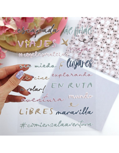Escapada. Colorful puffy stickers | Rita´s Diary