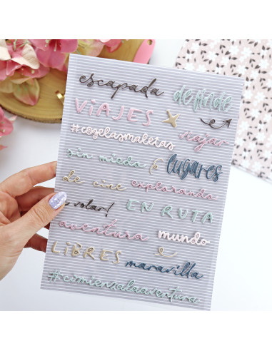 Escapada. Colorful puffy stickers | Rita´s Diary