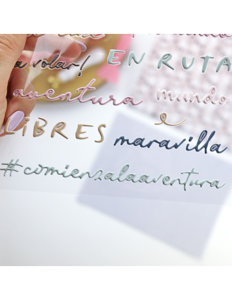 Escapada. Colorful puffy stickers | Rita´s Diary