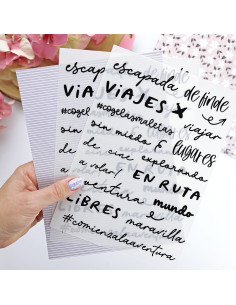 Escapada. Black rub-ons | Rita´s Diary 2