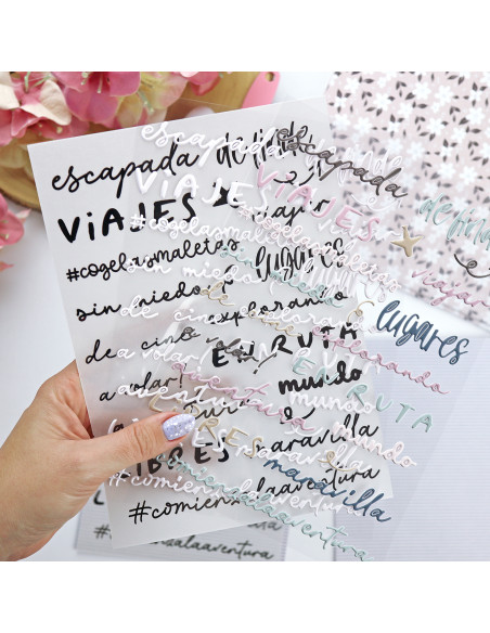 Escapada. Black rub-ons | Rita´s Diary