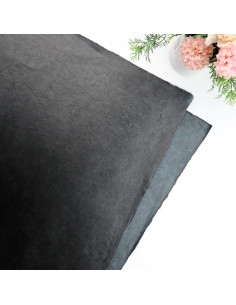 Negro color Handmade paper 32x45cm