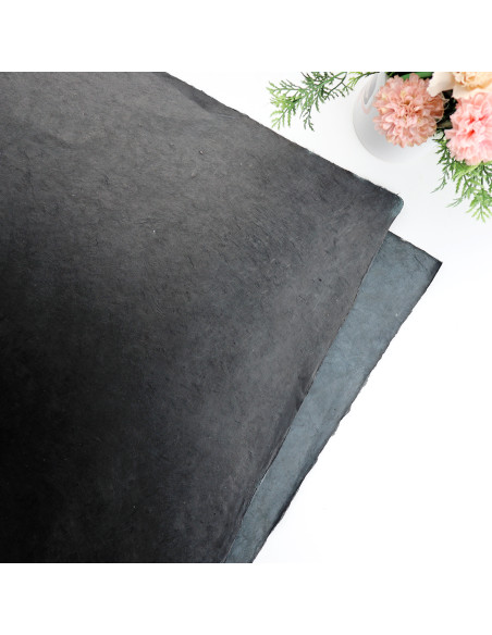 Black color Handmade paper 32x45cm