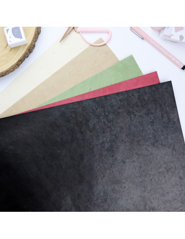 Black color Handmade paper 32x45cm Black color Handmade paper 32x45cm