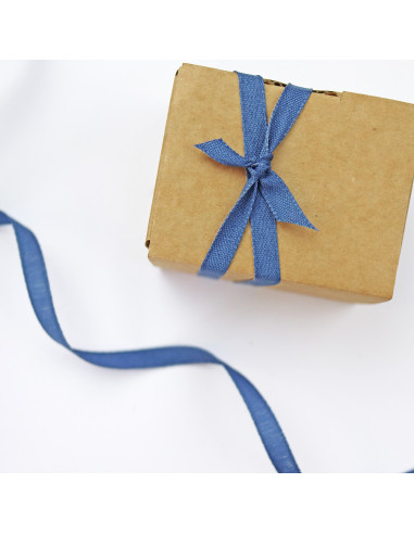 Azul índigo color linen ribbon Azul índigo color linen ribbon