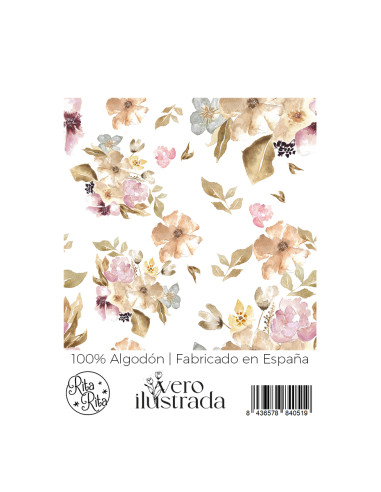 5m Floral printed fabric | Art...