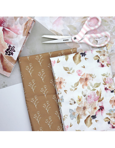 5m Floral printed fabric | Art...