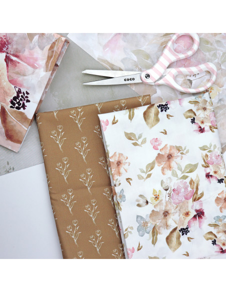 5m Floral printed fabric | Art Journal by Vero Ilustrada