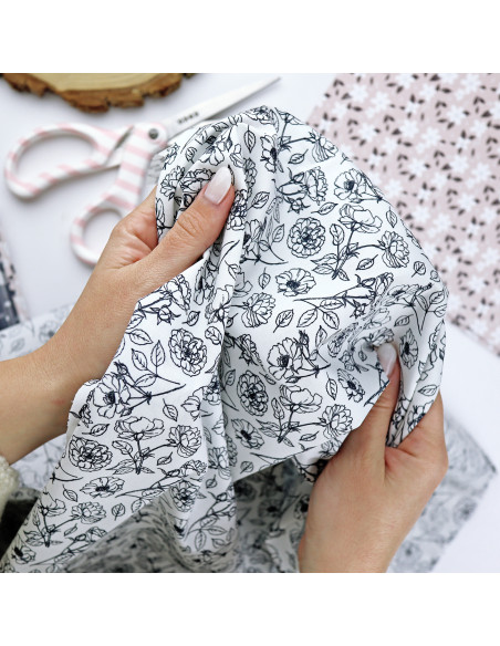 Camelias fabric | Alúa Cid for Rita's Diary collection