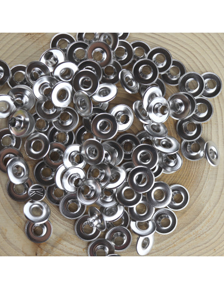 L Eyelet Plata set of 500