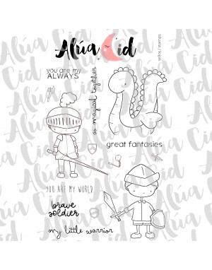 Little warrior clear stamp | Alúa Cid 2