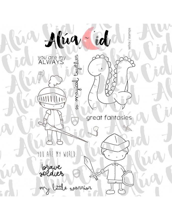 Little warrior clear stamp | Alúa Cid Little warrior clear stamp | Alúa Cid
