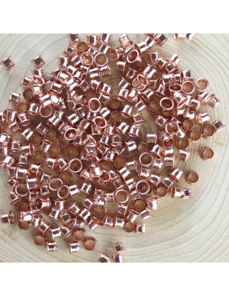 M Eyelet Oro rosa set of 500