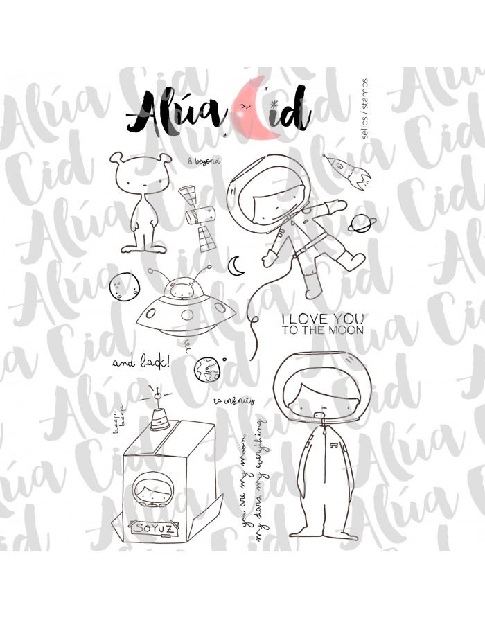 My Stars ENGLISH clear stamps set |...