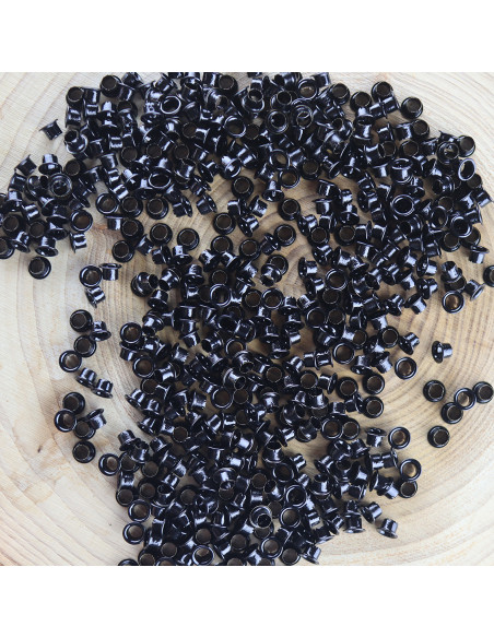 S Eyelet Negro set of 500