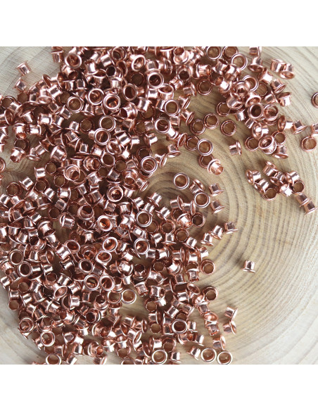 S Eyelet Oro Rosa set of 500