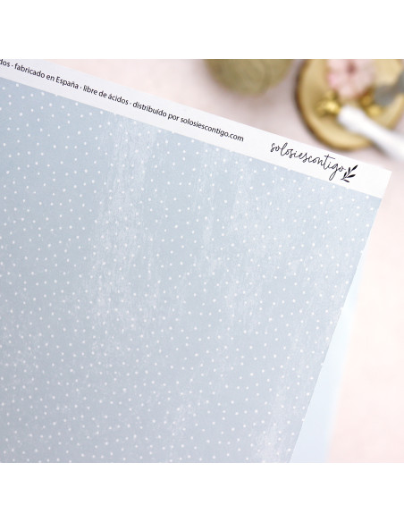 Solosiescontigo Azul cardboard