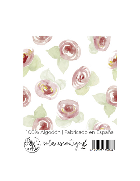 Rosas Solosiescontigo | Print fabric