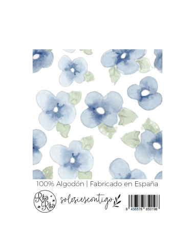 Azul Solosiescontigo | Print fabric Azul Solosiescontigo | Print fabric