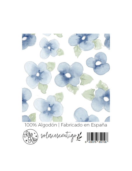 Azul Solosiescontigo | Print fabric