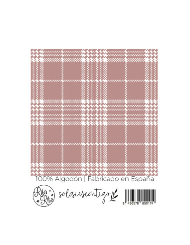 Rosa viejo Solosiescontigo | Print fabric Rosa viejo Solosiescontigo | Print fabric