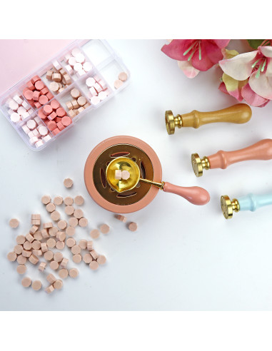 Nude sealing wax pearls