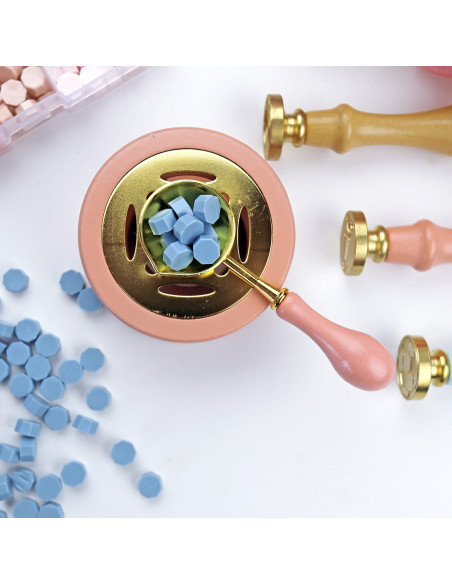 Denim sealing wax pearls