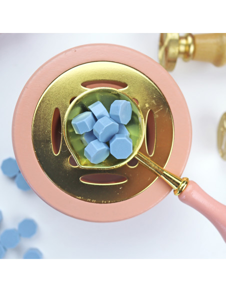 Denim sealing wax pearls