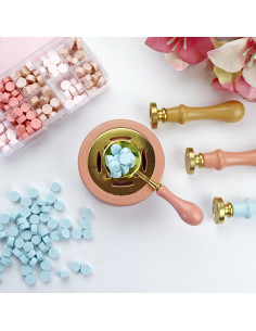 Azul bebé sealing wax pearls 2
