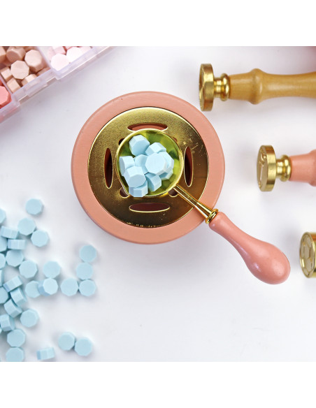 Azul bebé sealing wax pearls