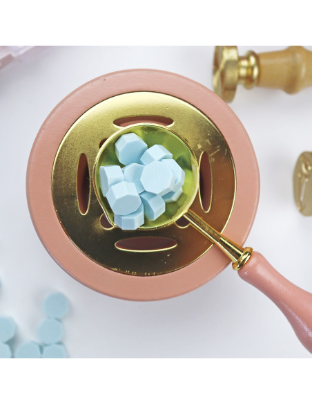 Azul bebé sealing wax pearls