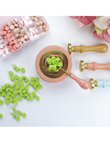 Pistacho sealing wax pearls Pistacho sealing wax pearls