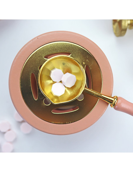 Rosa bebé sealing wax pearls